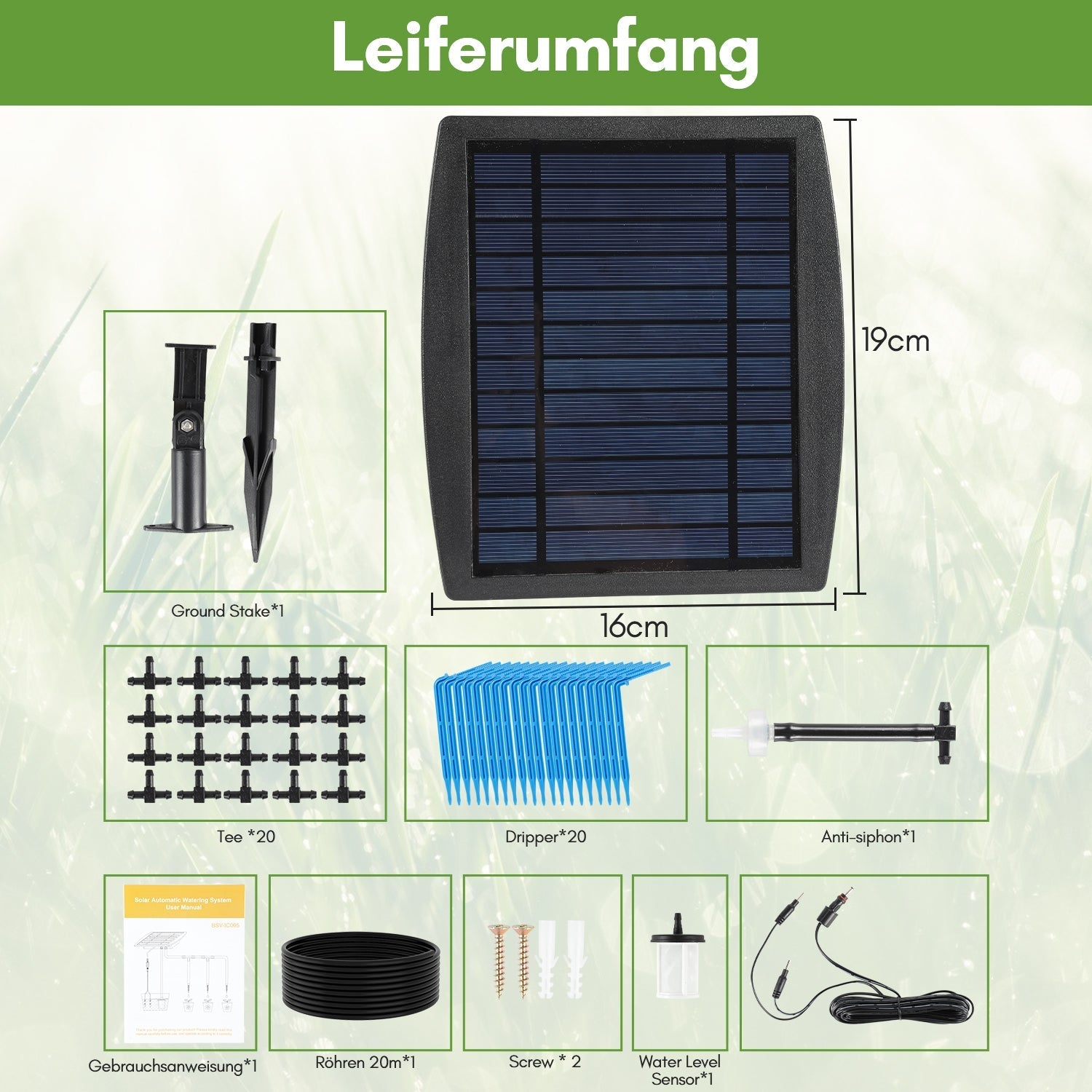 Ikodm Solar Bewässerungssystem Pflanzenbewässerung