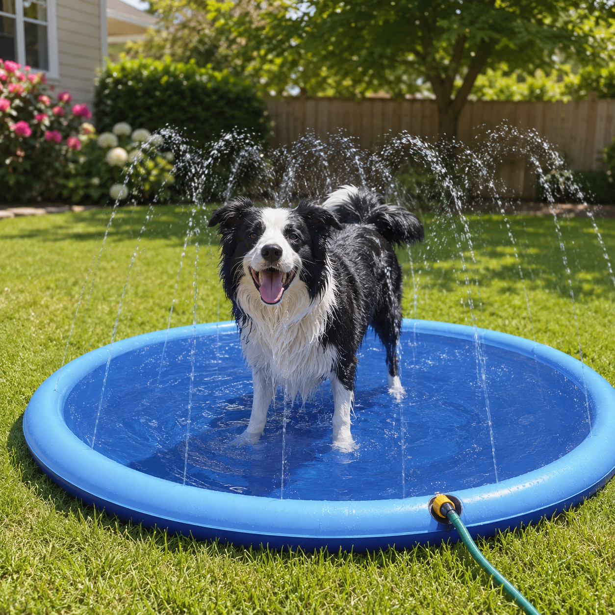 Wasserspielmatte für Kinder und Haustiere