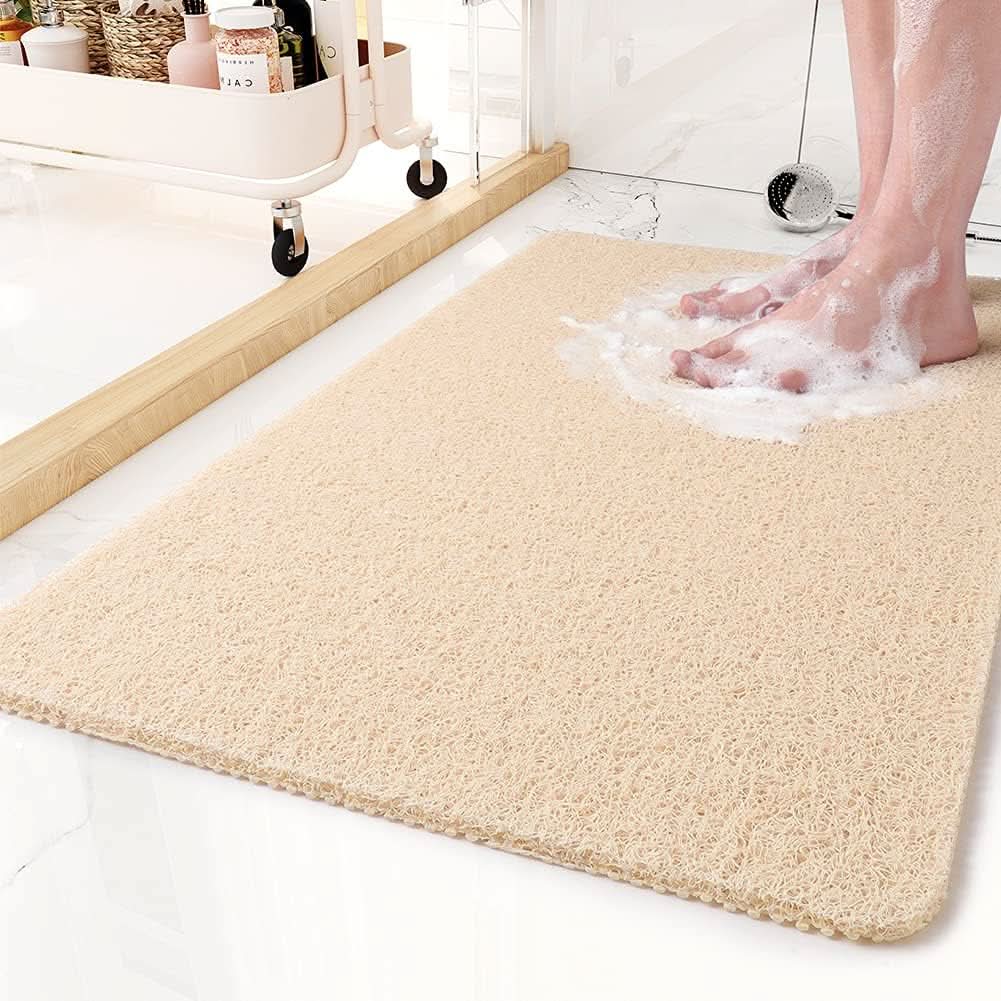 AQUALUXE Rutschfeste Duschmatte mit Drainage