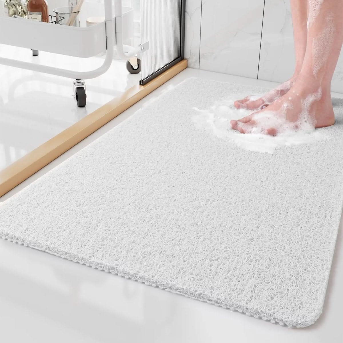 AQUALUXE Rutschfeste Duschmatte mit Drainage