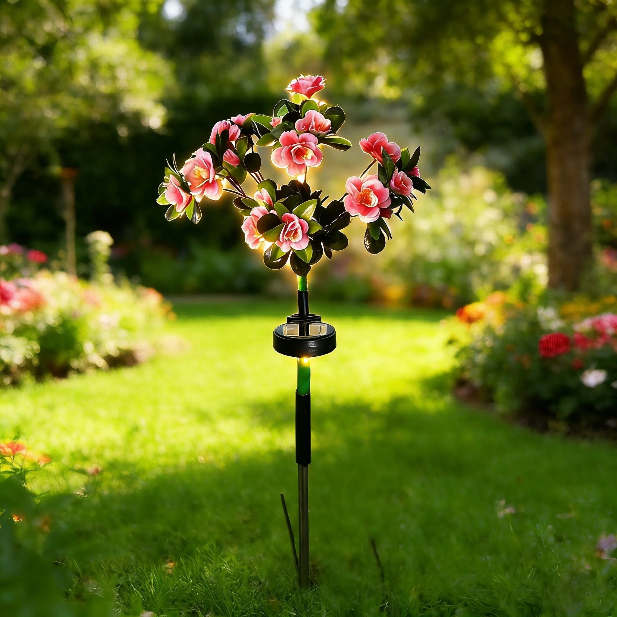 Solar Gartenleuchte Blume