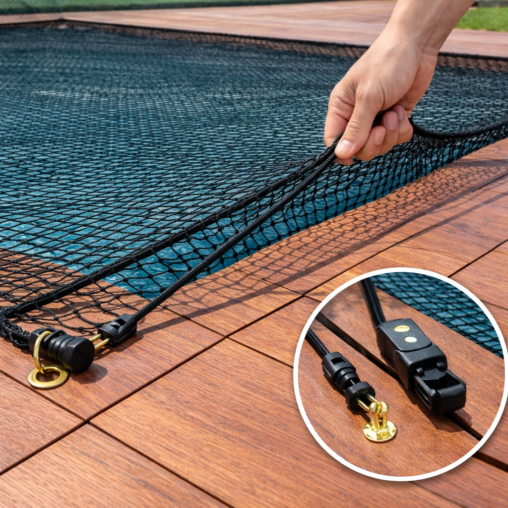 Pool cover without water accumulation
