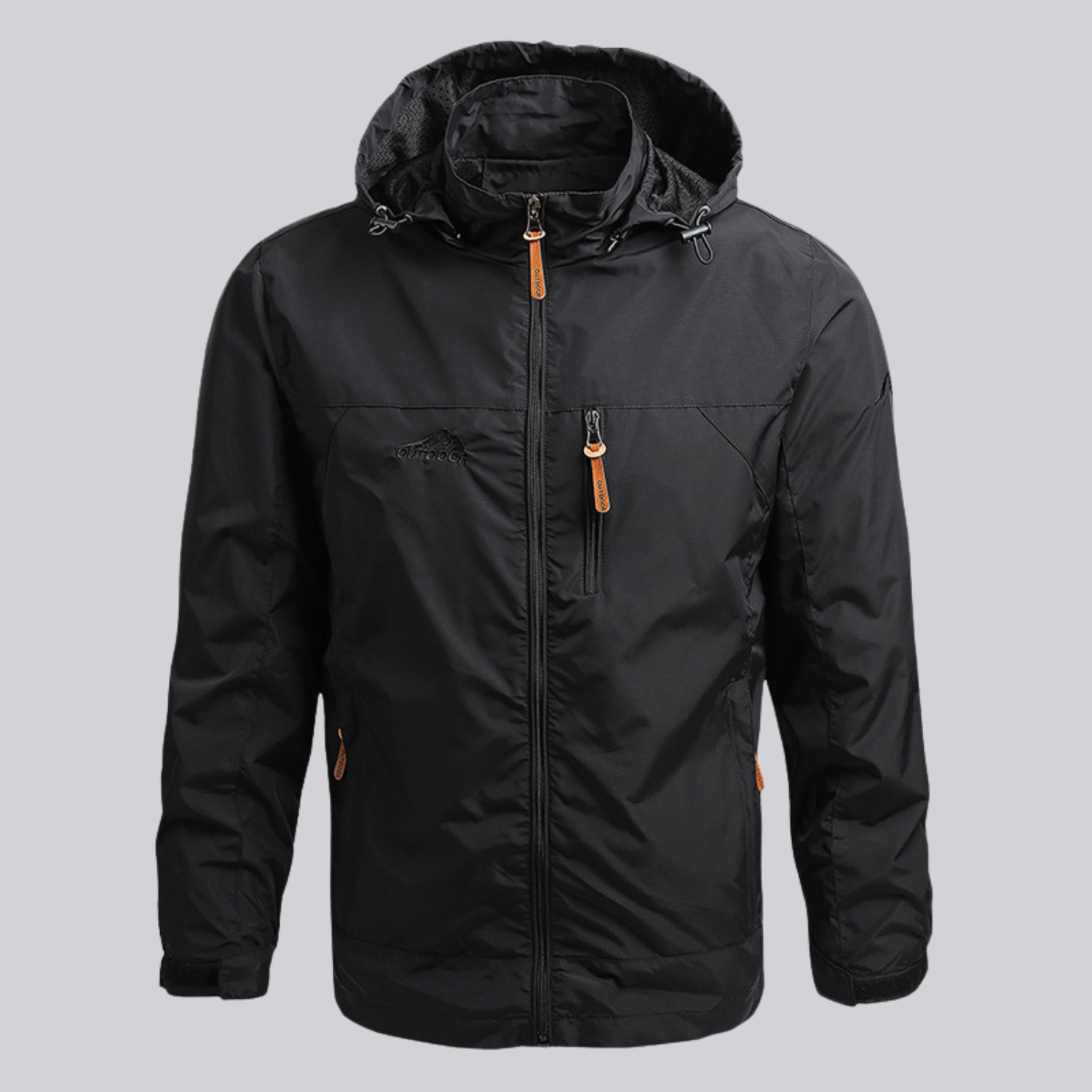 Herren Regenjacke Wasserdicht Winddicht für Wandern und Outdoor