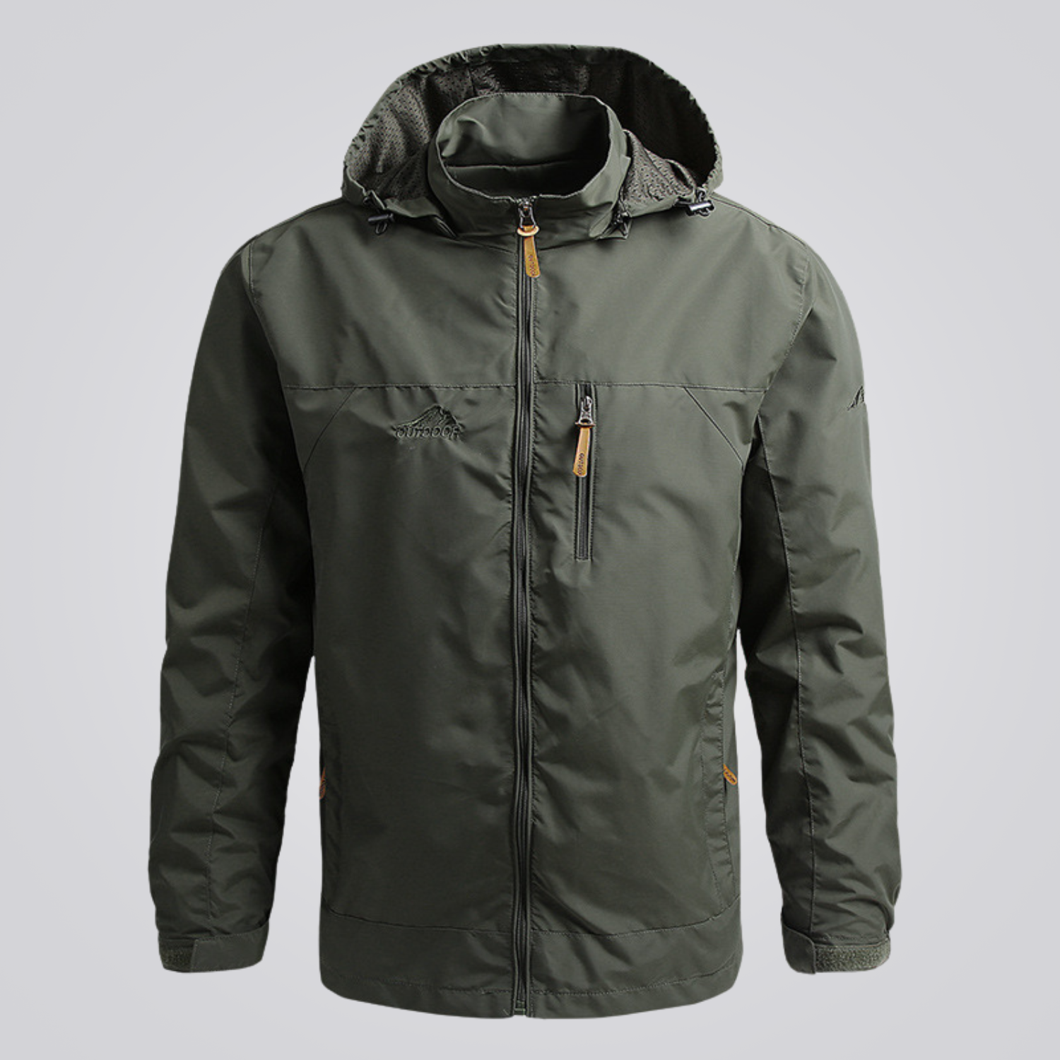 Herren Regenjacke Wasserdicht Winddicht für Wandern und Outdoor