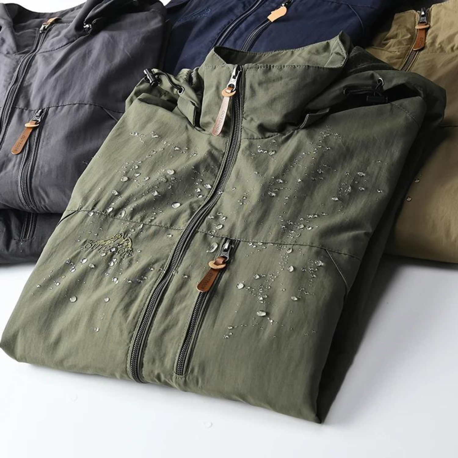 Herren Regenjacke Wasserdicht Winddicht für Wandern und Outdoor