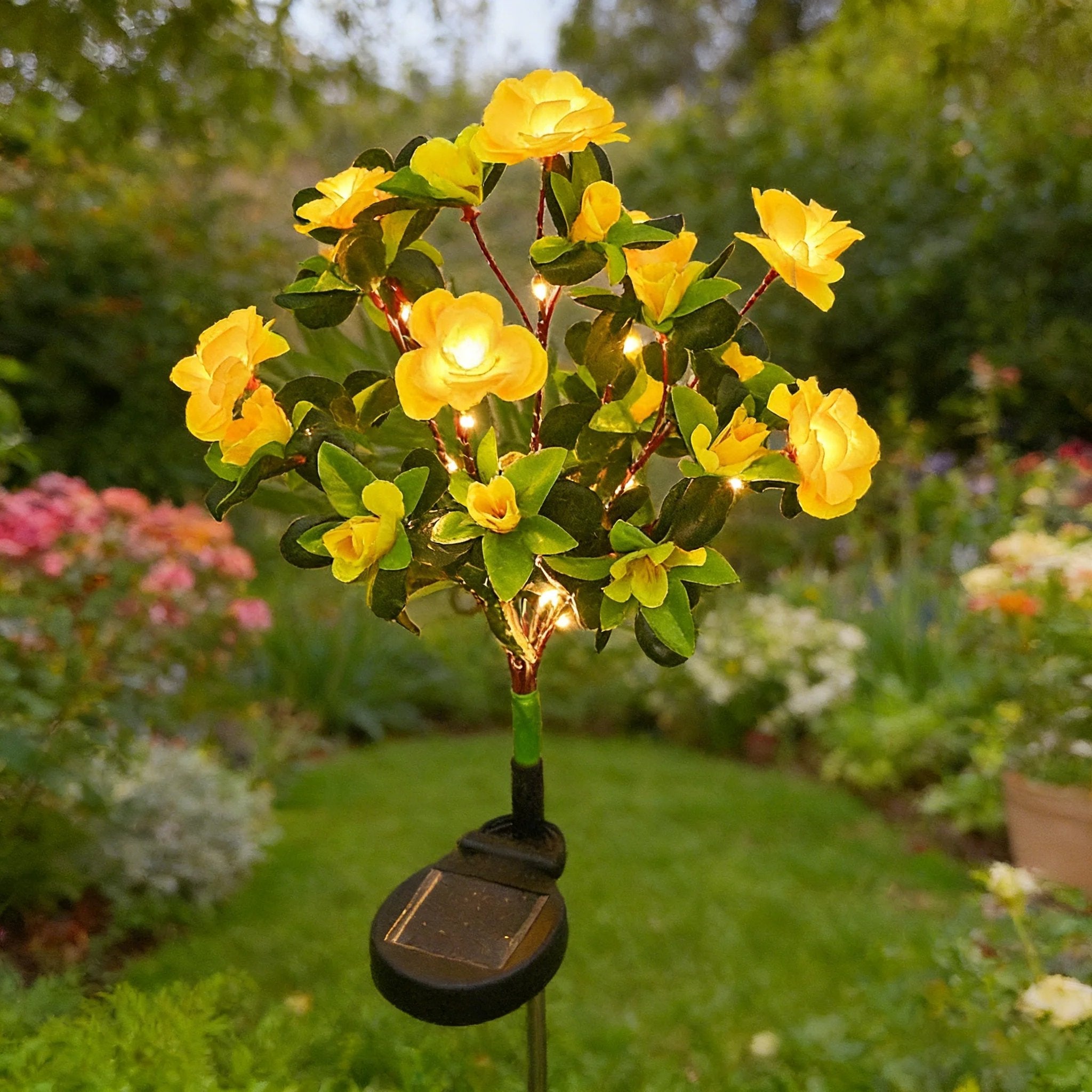Solar Gartenleuchte Blume