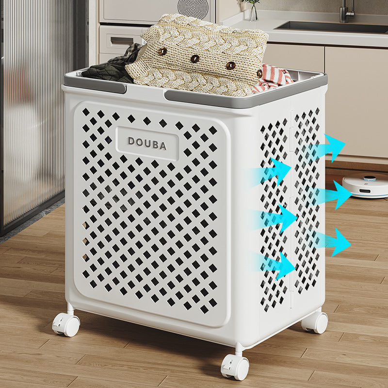 Collapsible Laundry Hamper With Wheels
