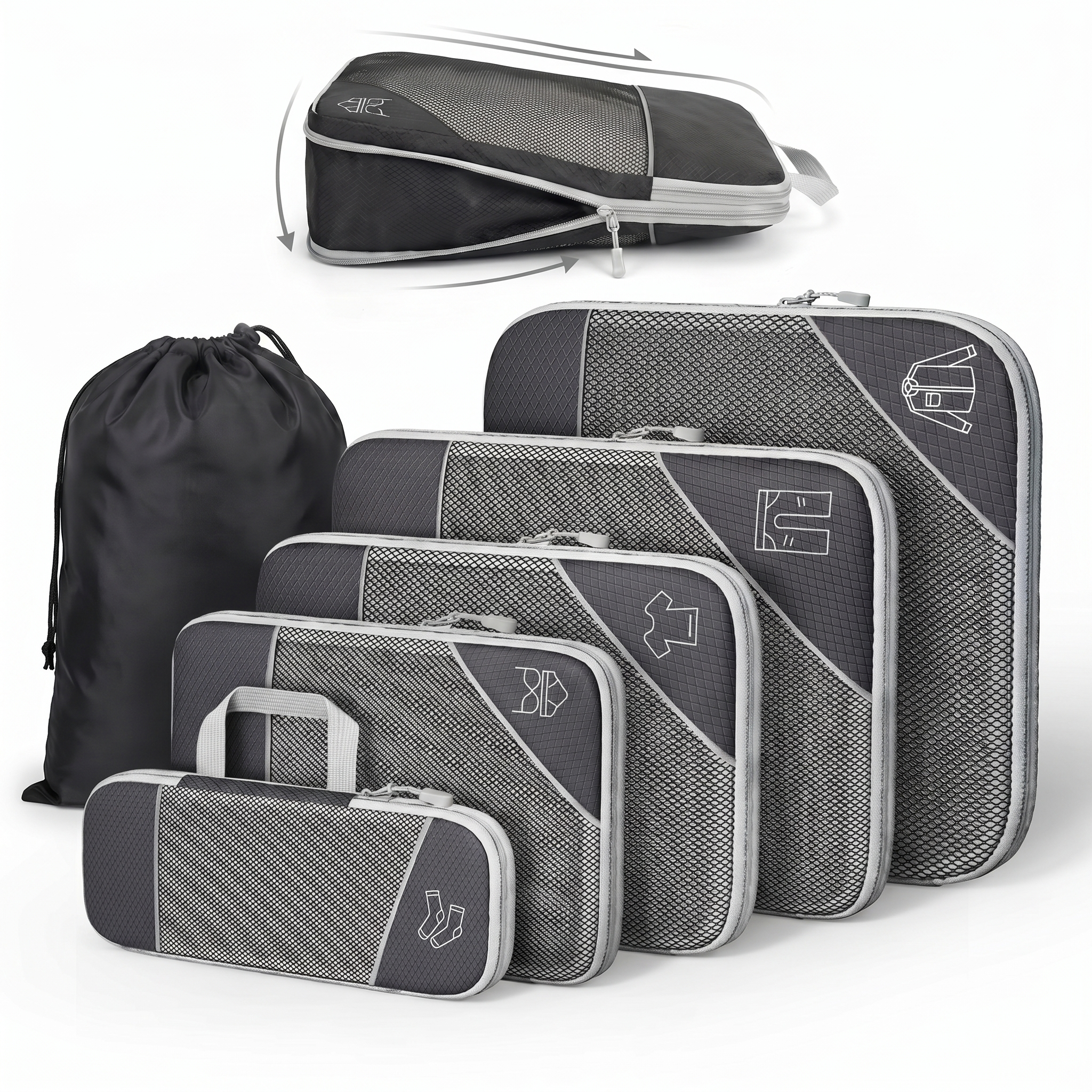 PackMate™ Kompressions-Packwürfel Set