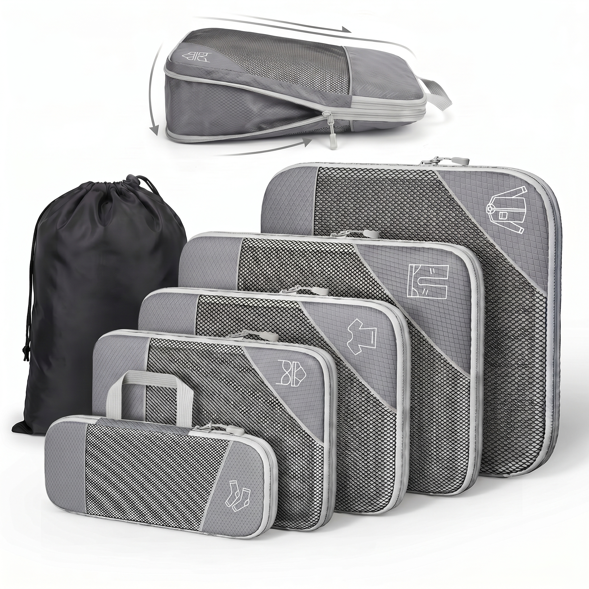 PackMate™ Kompressions-Packwürfel Set