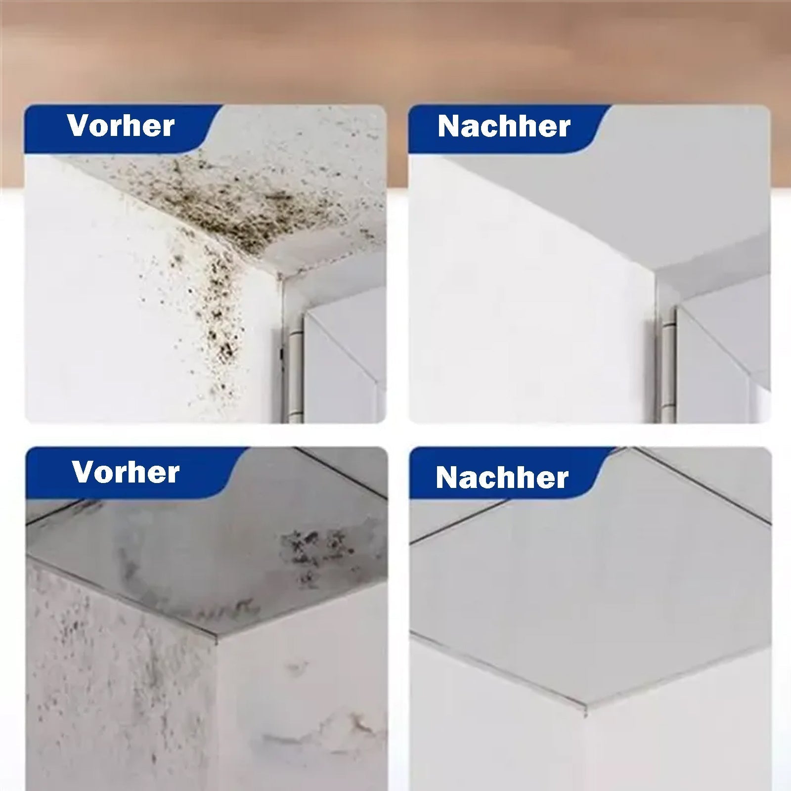Schimmelentferner mit Aktiv-Sauerstoff | Entfernt Schimmel & Sporen tiefenwirksam | Für Fugen, Silikon & Tapeten | Auch zur Vorbeugung