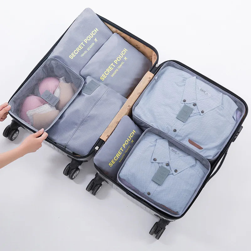 Packing Cubes Set 6-teilig Wasserabweisend für Koffer