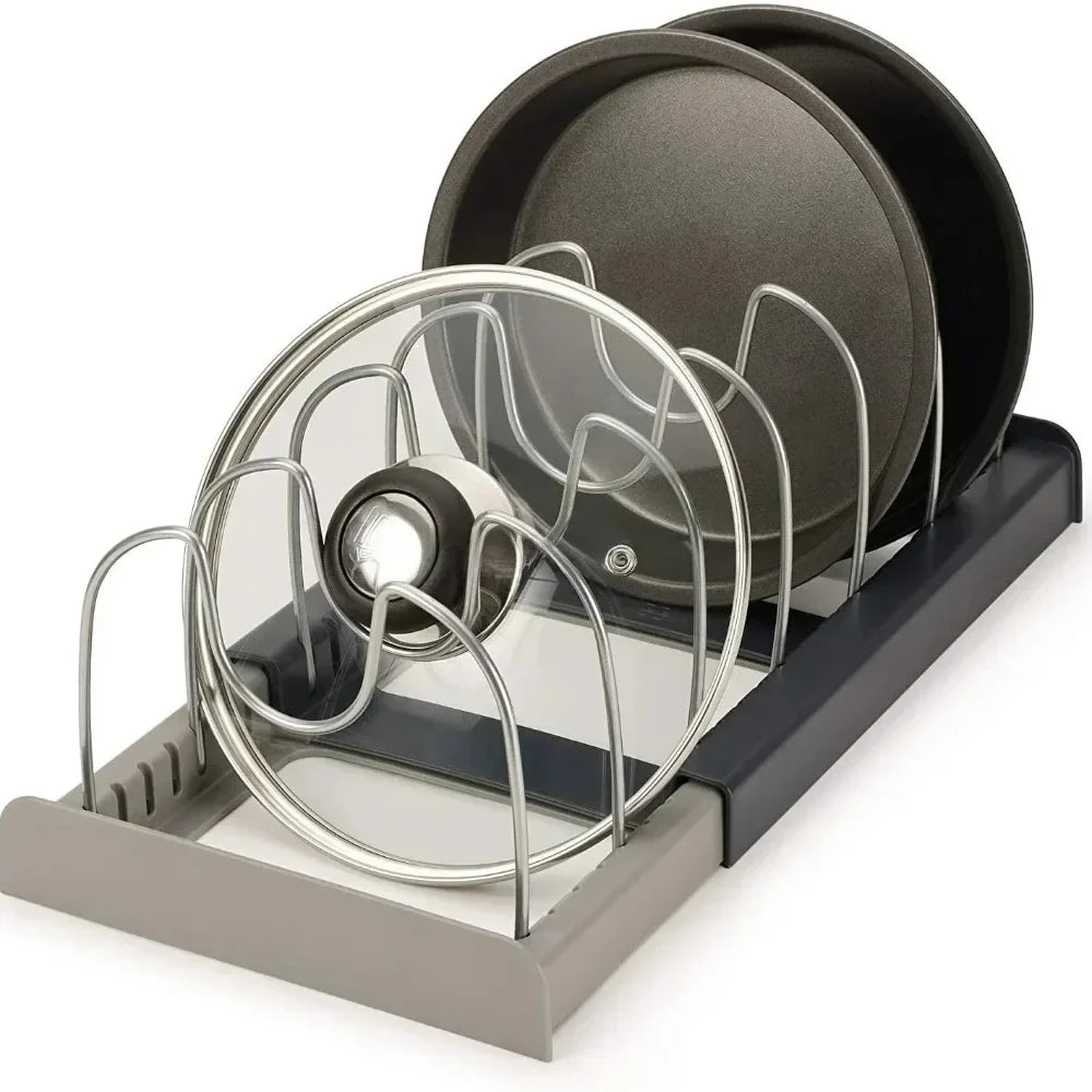 Ausziehbarer Topfdeckelhalter & Pfannen Organizer