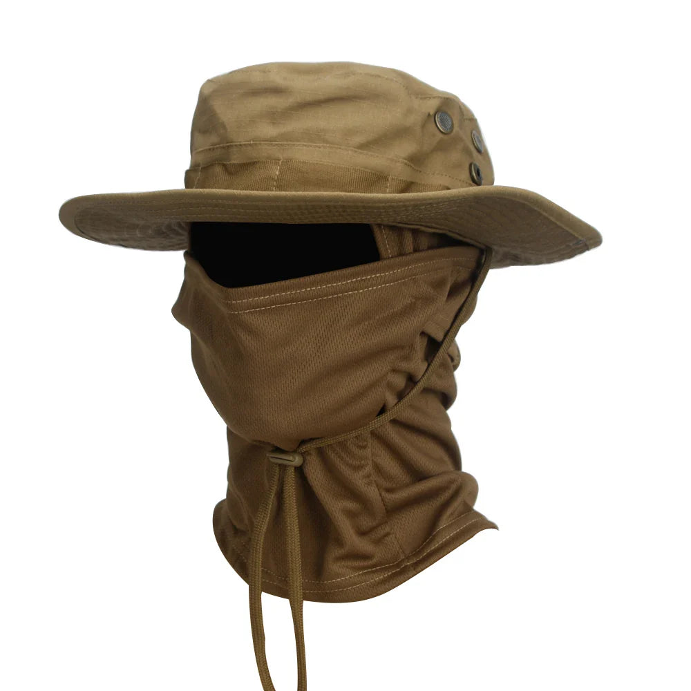 Outdoor Hut mit Sturmhaube UV-Schutz für Wandern und Trekking
