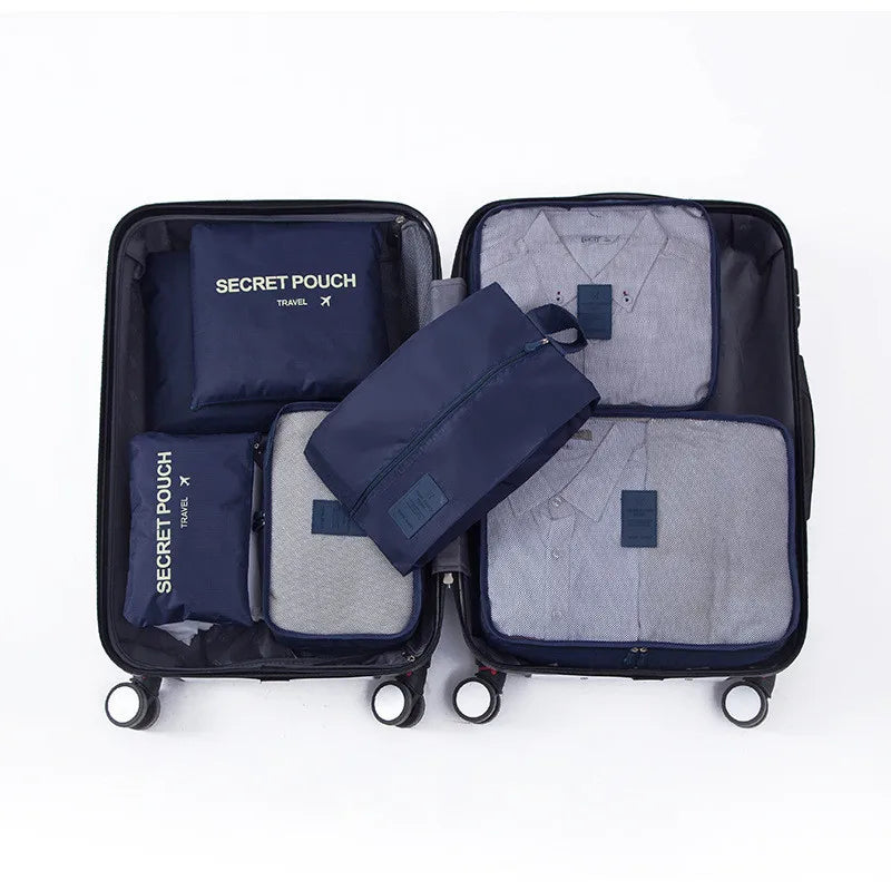 Packing Cubes Set 6-teilig Wasserabweisend für Koffer