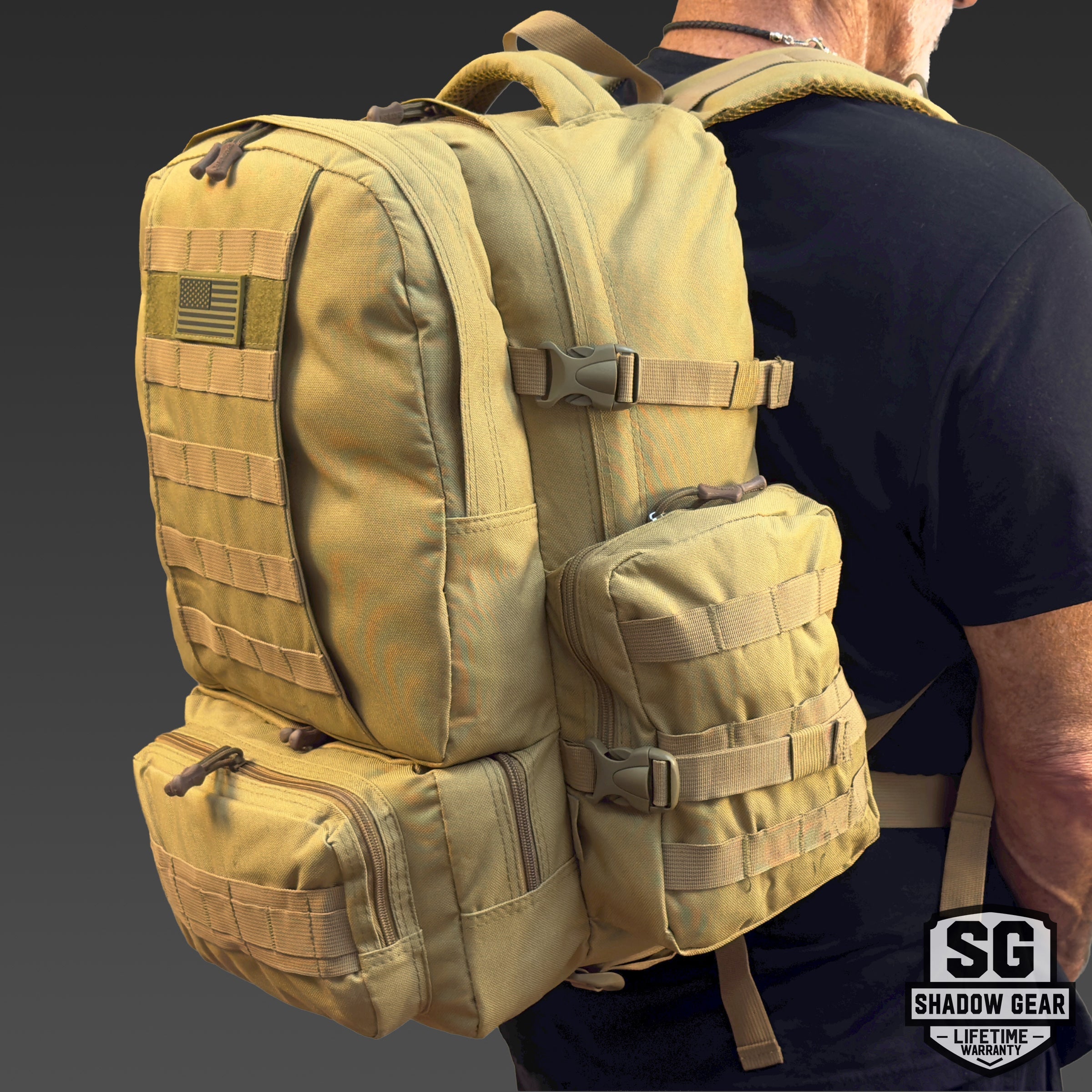 Taktischer Rucksack MOLLE für Trekking und Camping