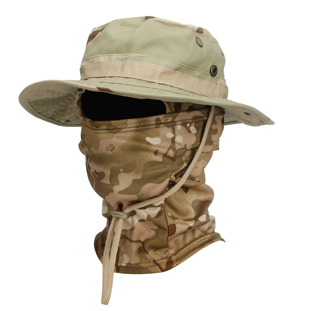 Outdoor Hut mit Sturmhaube UV-Schutz für Wandern und Trekking