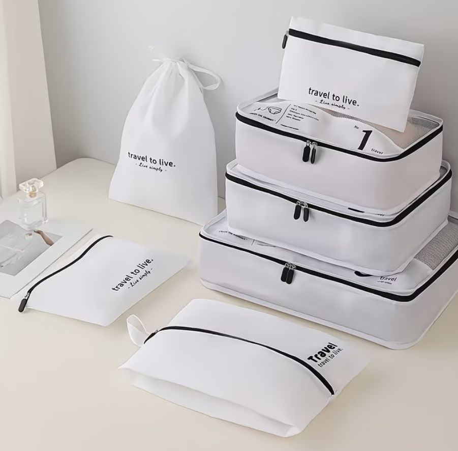 Koffer Organizer Set 7-teilig Wasserabweisend für Reisen
