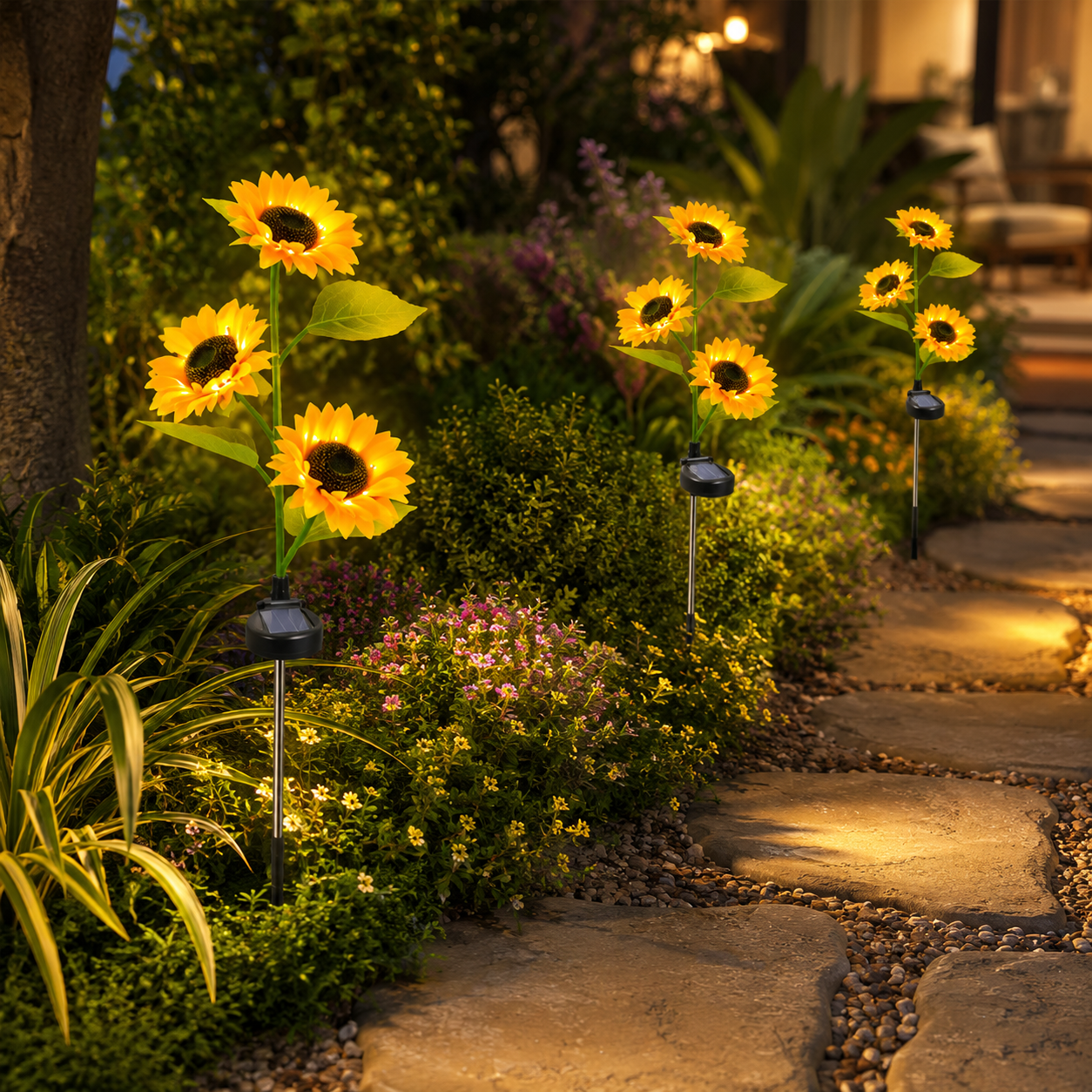 Sunflower Solar Garden Light