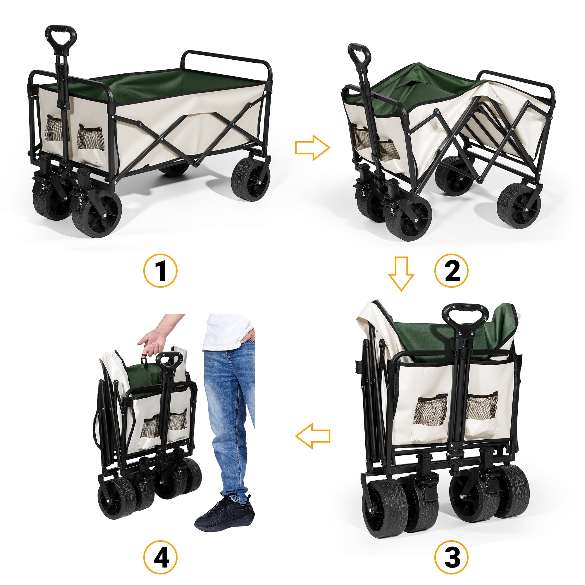 Faltbarer Einkaufswagen