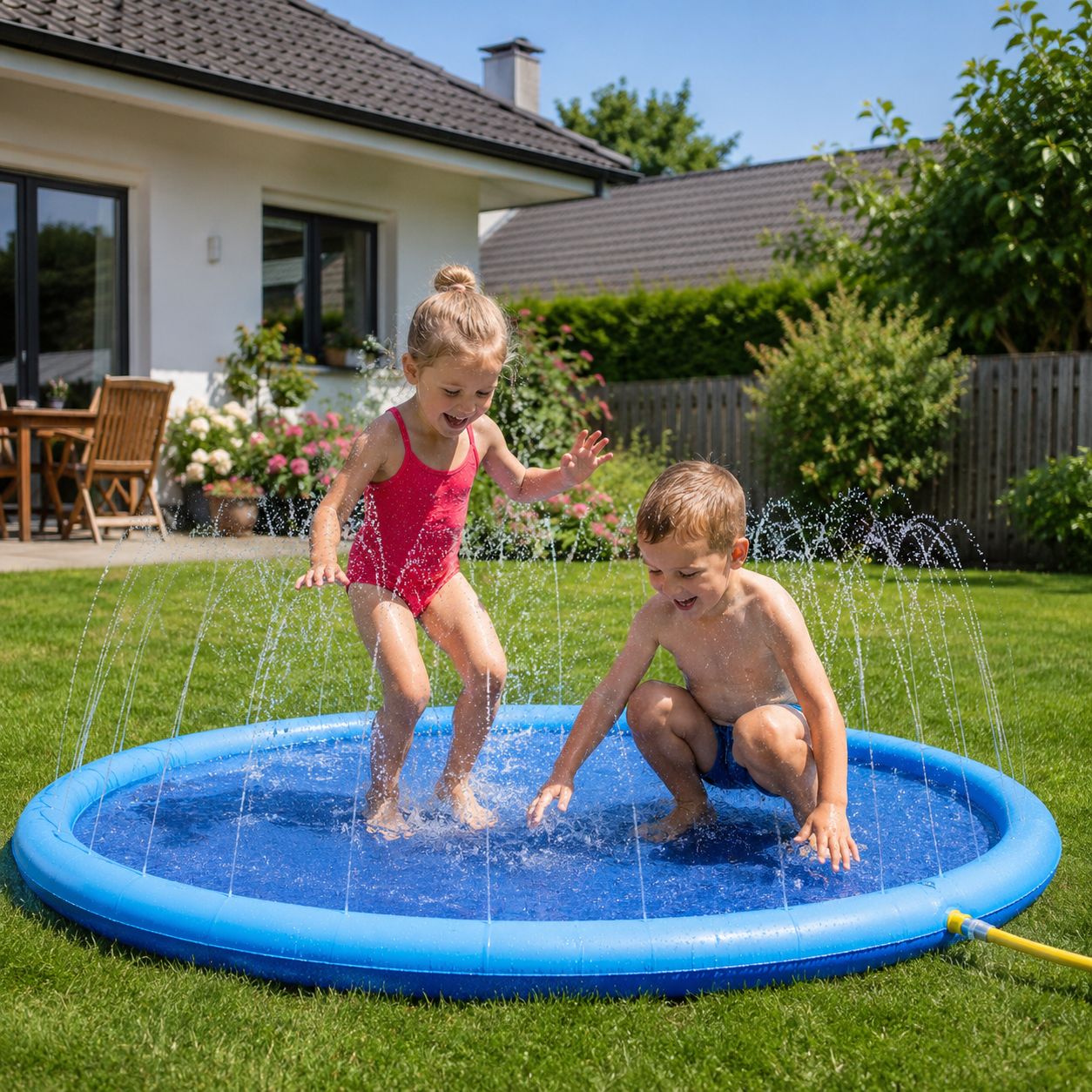 Wasserspielmatte für Kinder und Haustiere