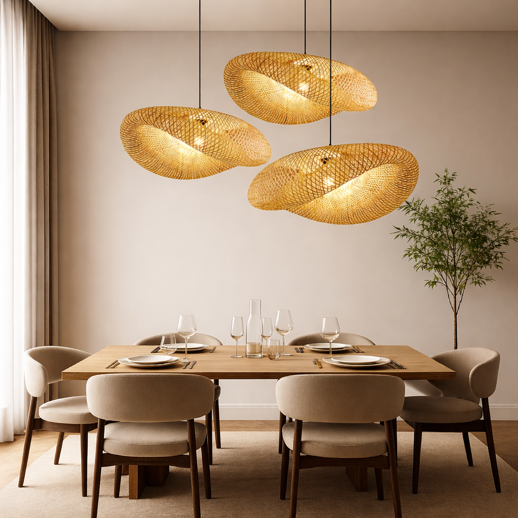 Bambus Pendelleuchte