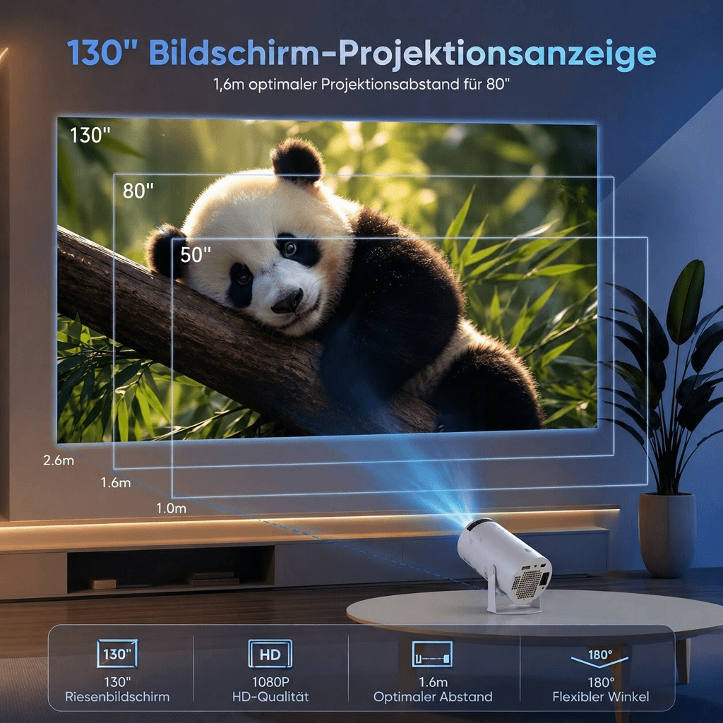 Mini Beamer mit Android 11 | Himmelswurf