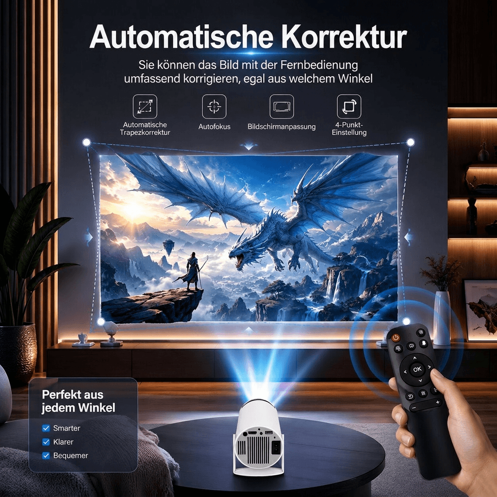 Mini Beamer mit Android 11 | Himmelswurf