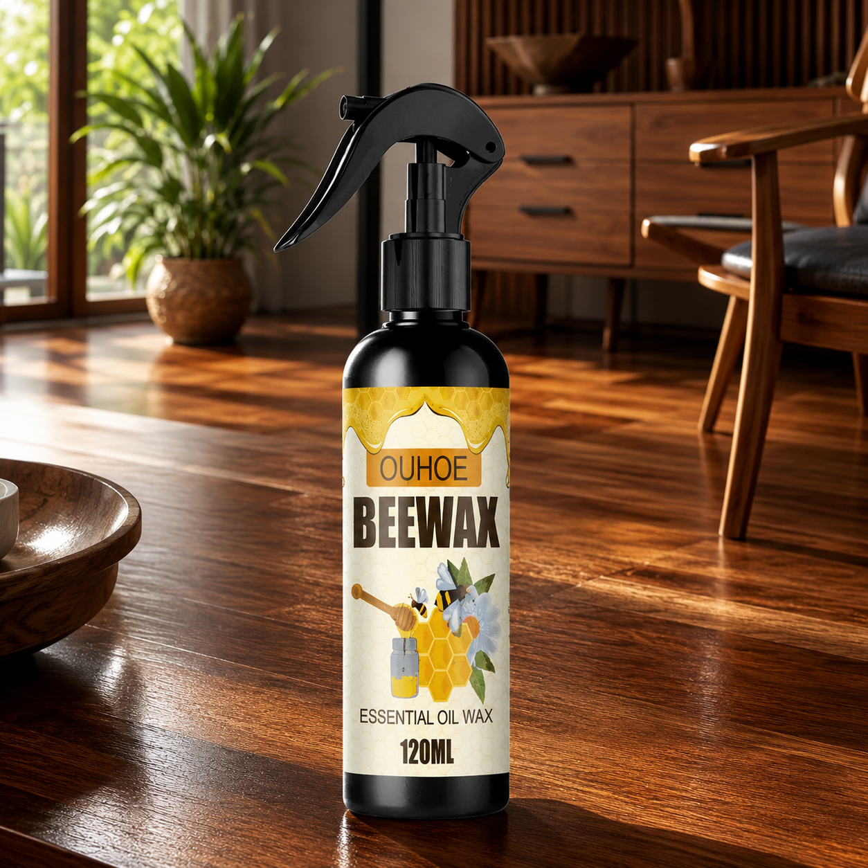 Bienenwachs Holzpflege Spray Natürlich für Möbel und Holzoberflächen