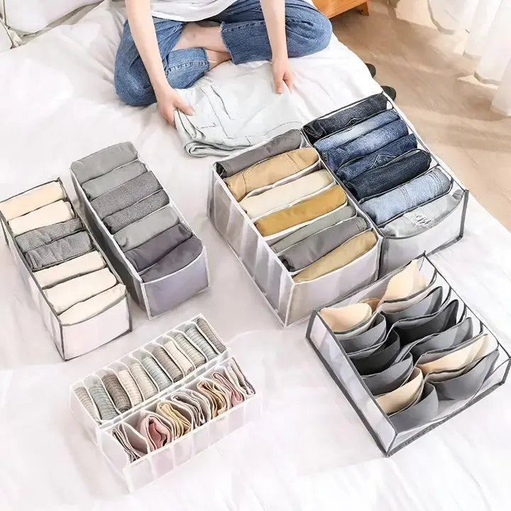 Modular Wardrobe Closet Organizer – Foldable & Stackable