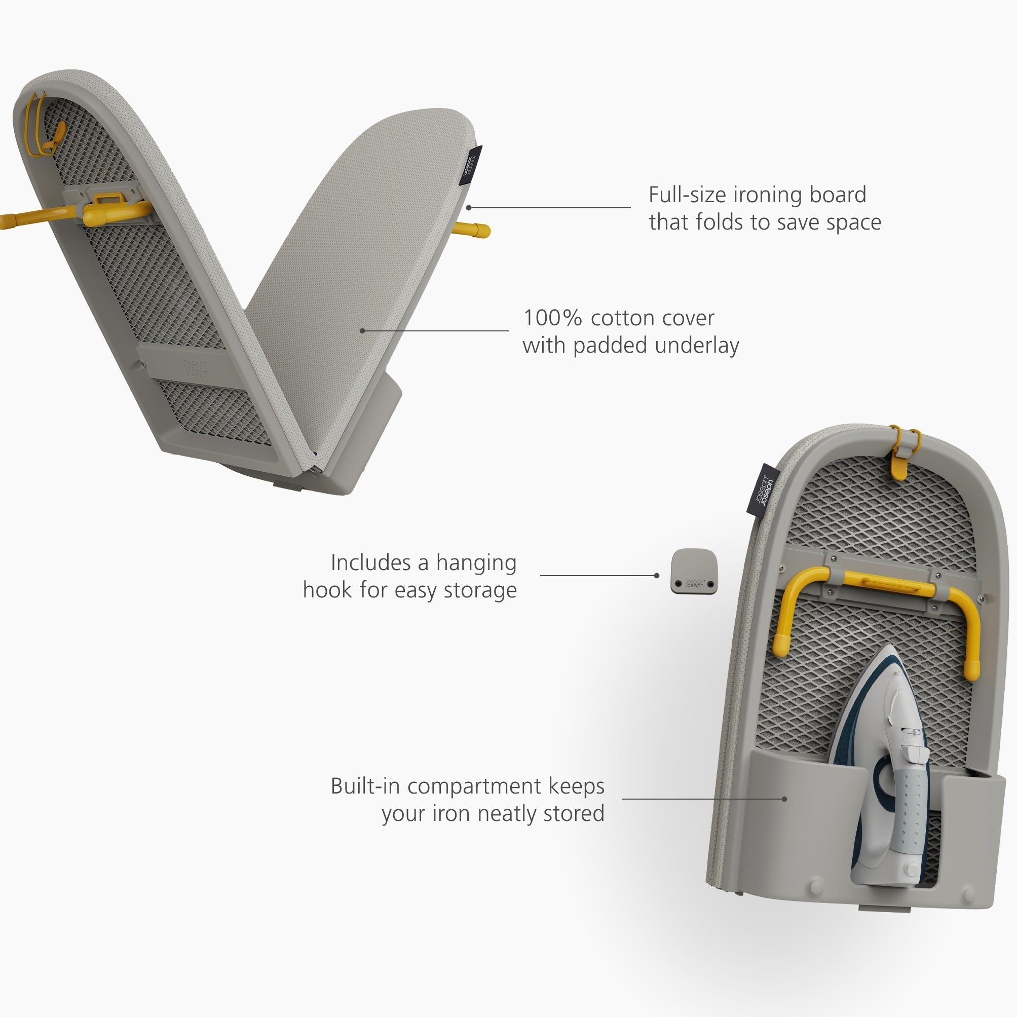 Foldable ironing board