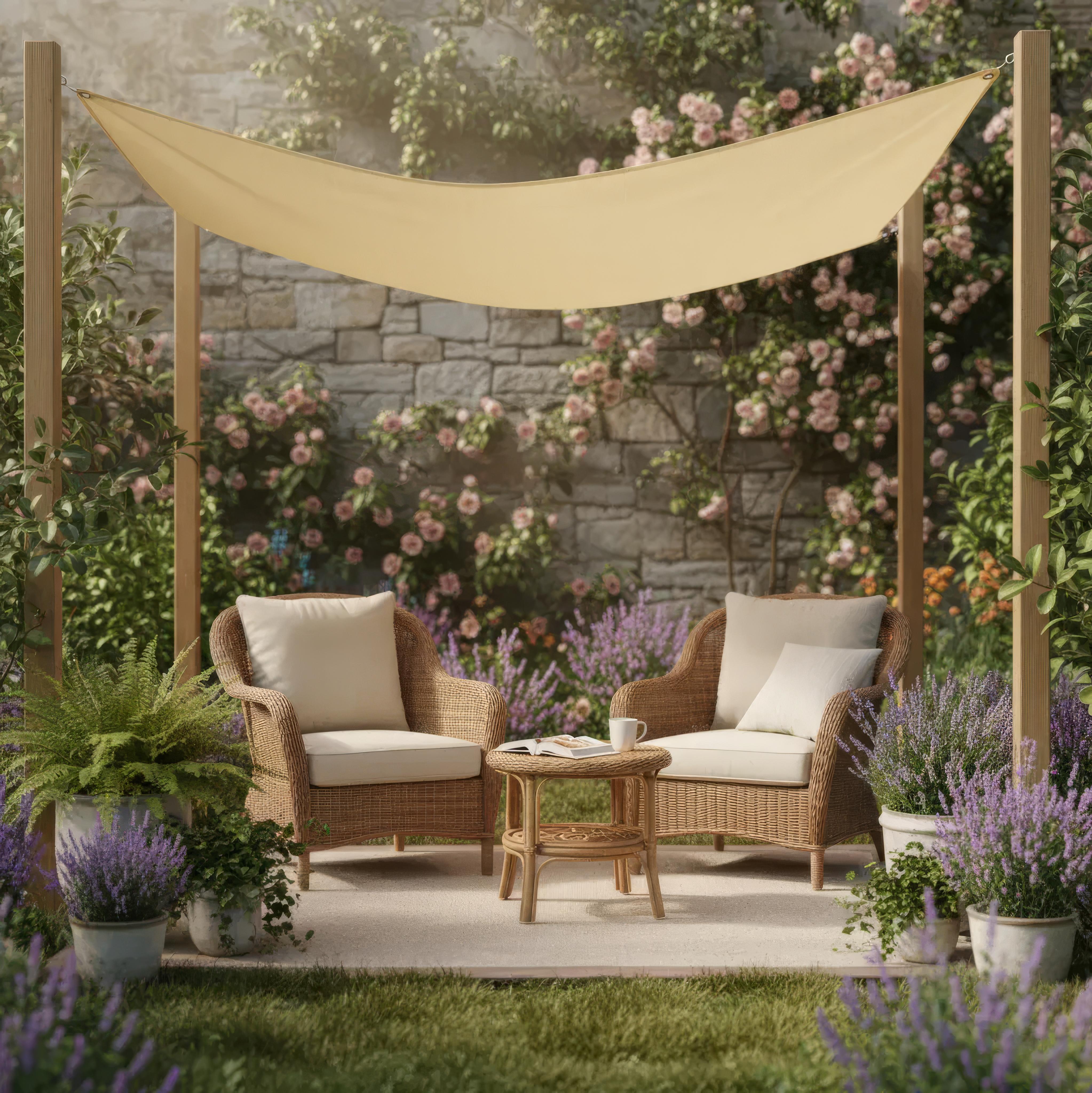 Rico – Wasserdichtes rechteckiges Sonnensegel für Terrasse und Balkon