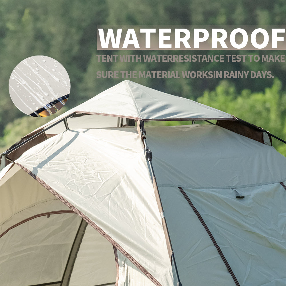 Pop Up Zelt 4 Personen wasserdicht für Camping und Strand