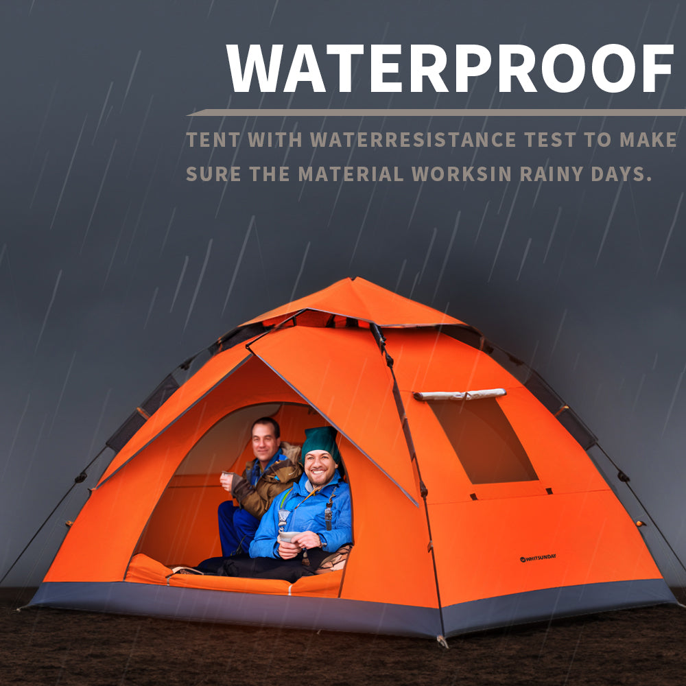 Pop Up Zelt 4 Personen wasserdicht für Camping und Strand