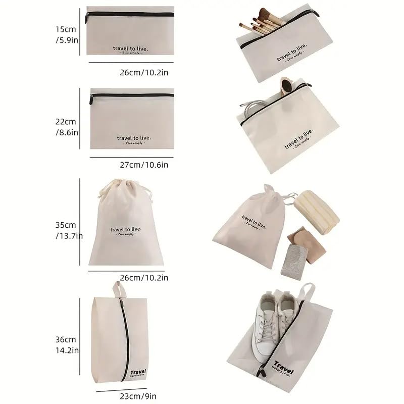 Koffer Organizer Set 7-teilig Wasserabweisend für Reisen