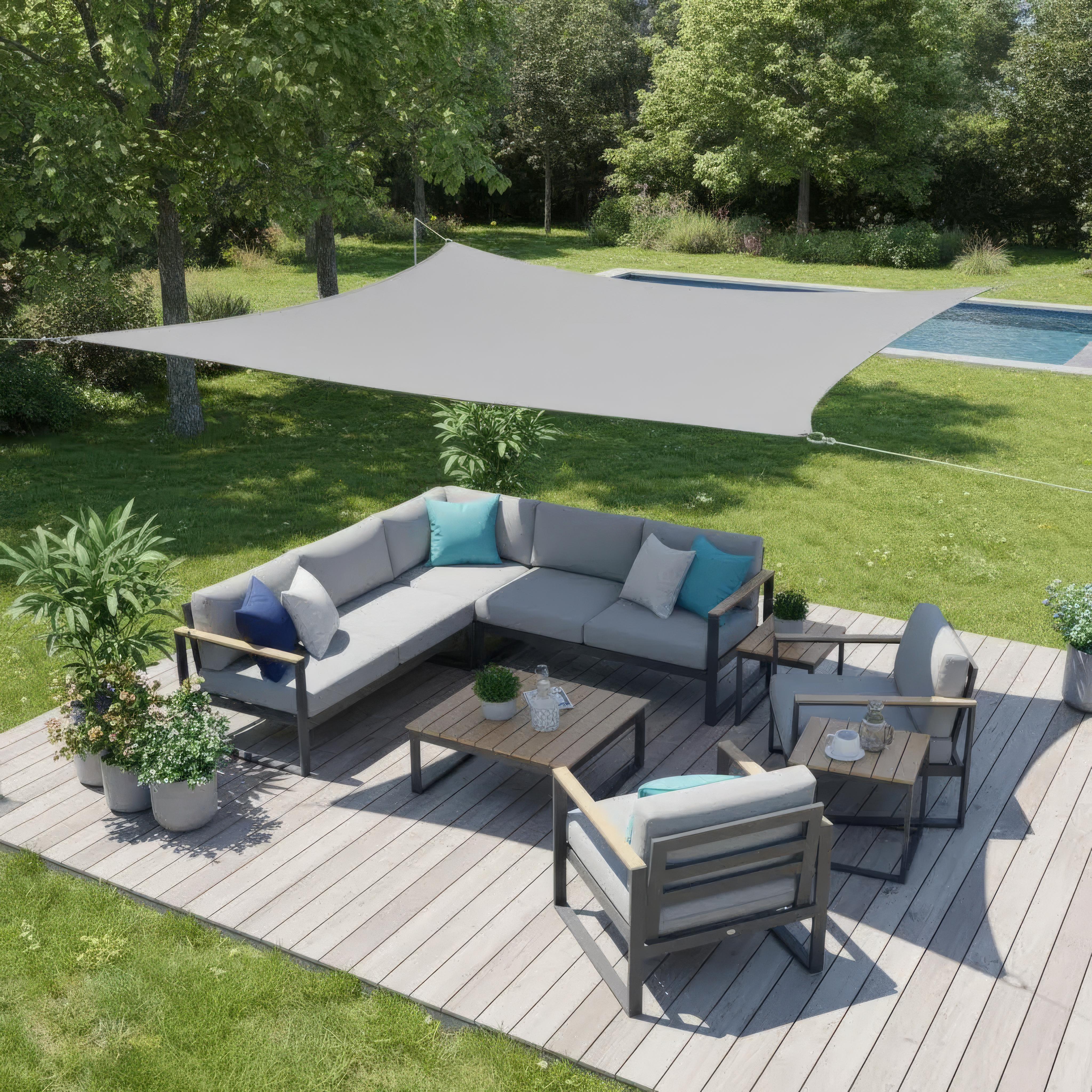 Rico – Wasserdichtes rechteckiges Sonnensegel für Terrasse und Balkon