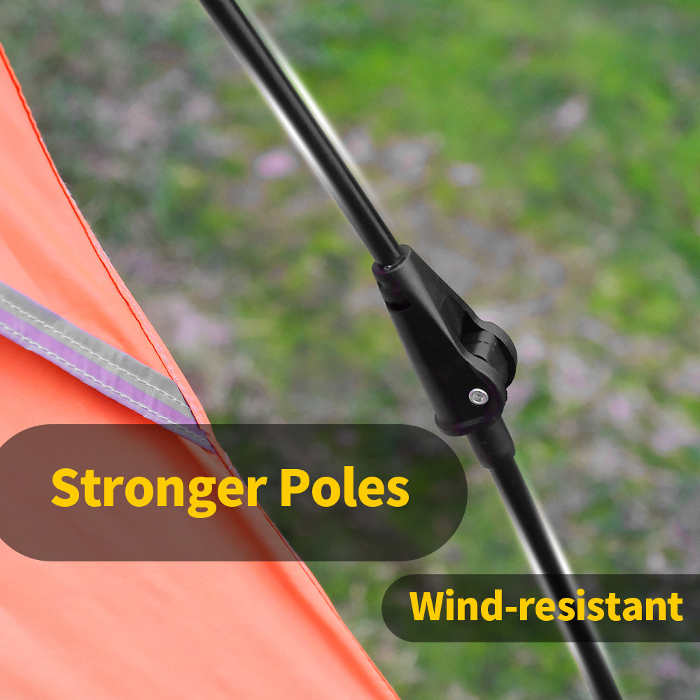 Pop Up Zelt 4 Personen wasserdicht für Camping und Strand