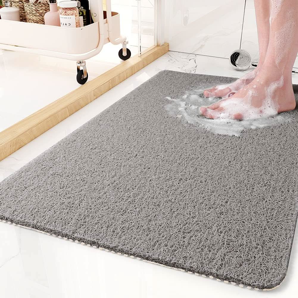 AQUALUXE Rutschfeste Duschmatte mit Drainage