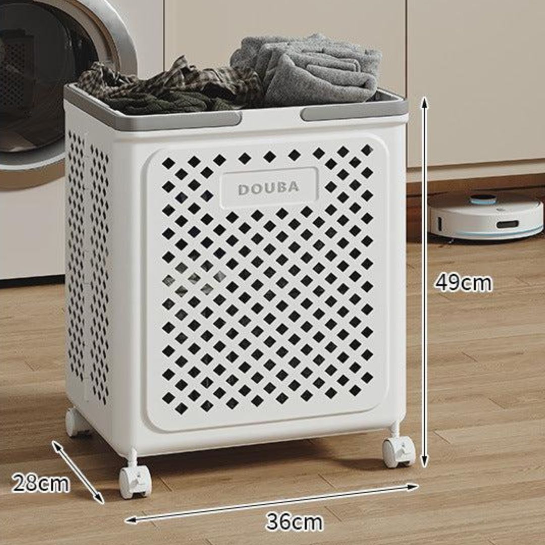 Collapsible Laundry Hamper With Wheels