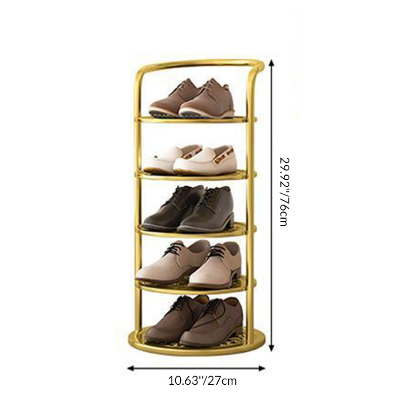Metall Schuhregal Rundes Ordnungssystem für Flur