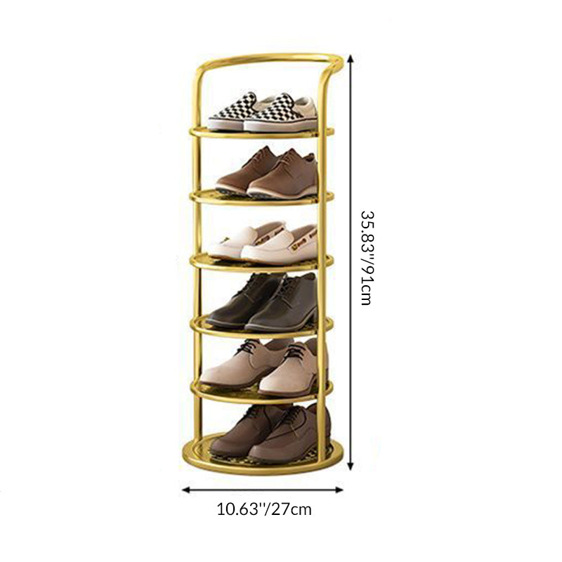 Metall Schuhregal Rundes Ordnungssystem für Flur