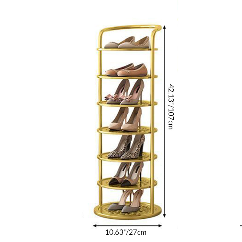 Metall Schuhregal Rundes Ordnungssystem für Flur