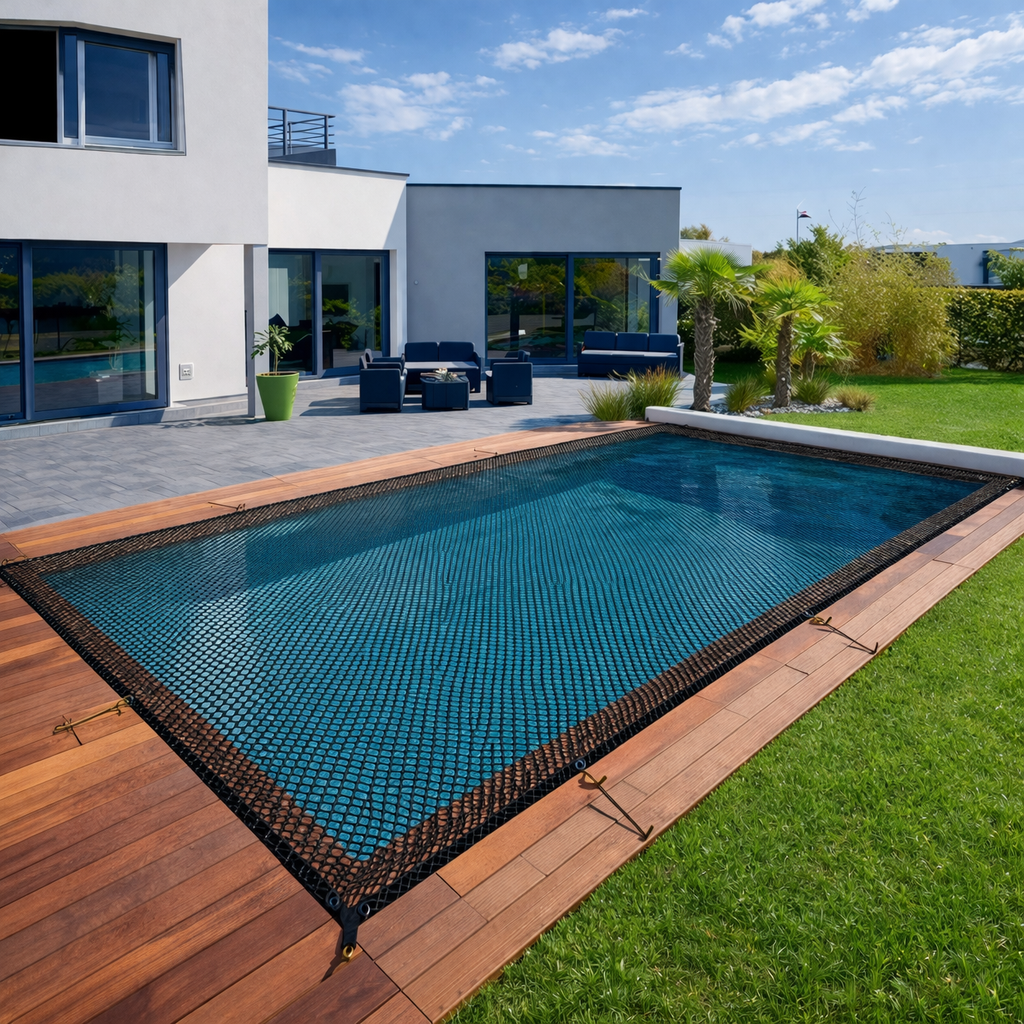 Pool cover without water accumulation