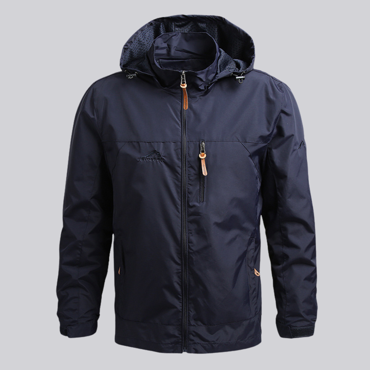 Herren Regenjacke Wasserdicht Winddicht für Wandern und Outdoor
