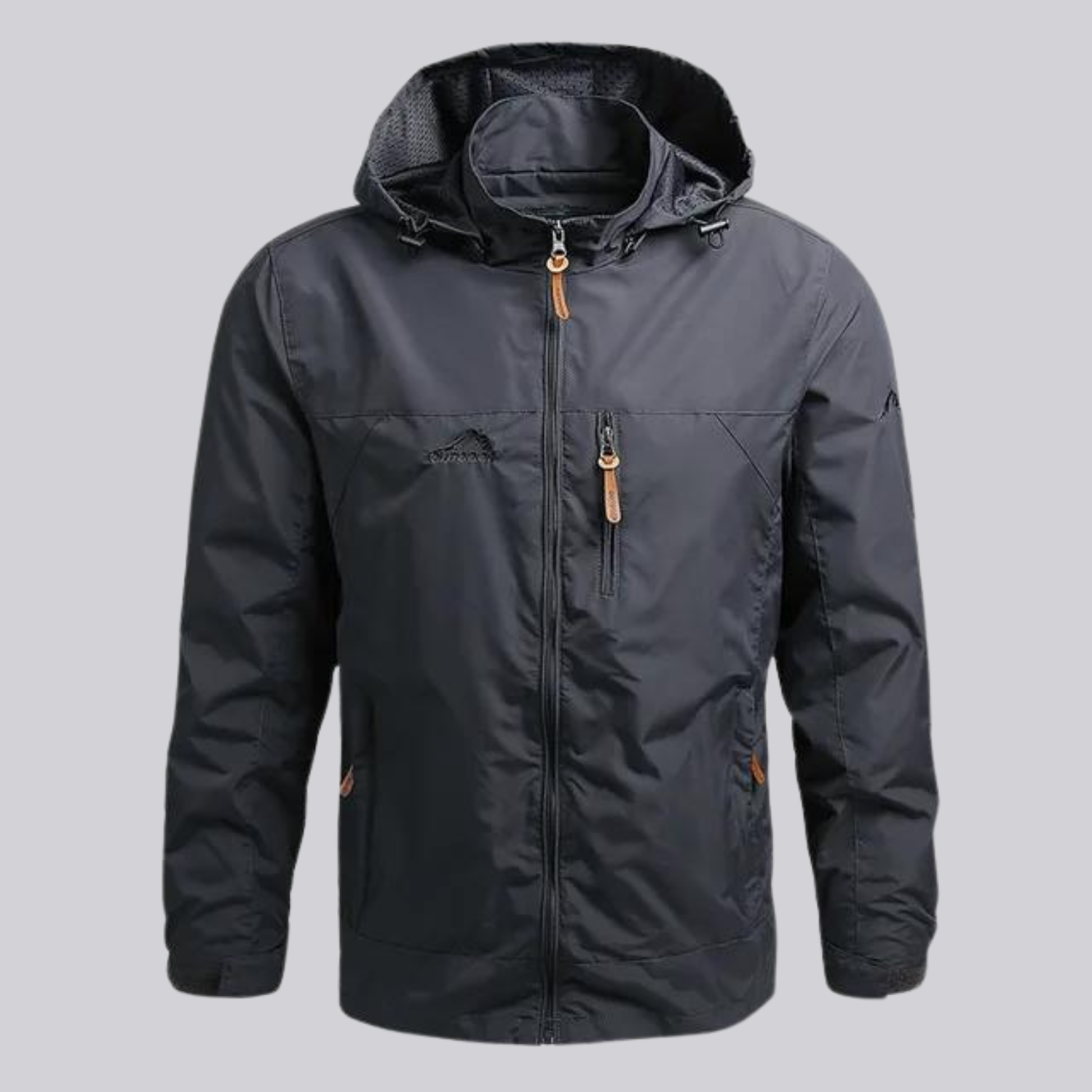 Herren Regenjacke Wasserdicht Winddicht für Wandern und Outdoor