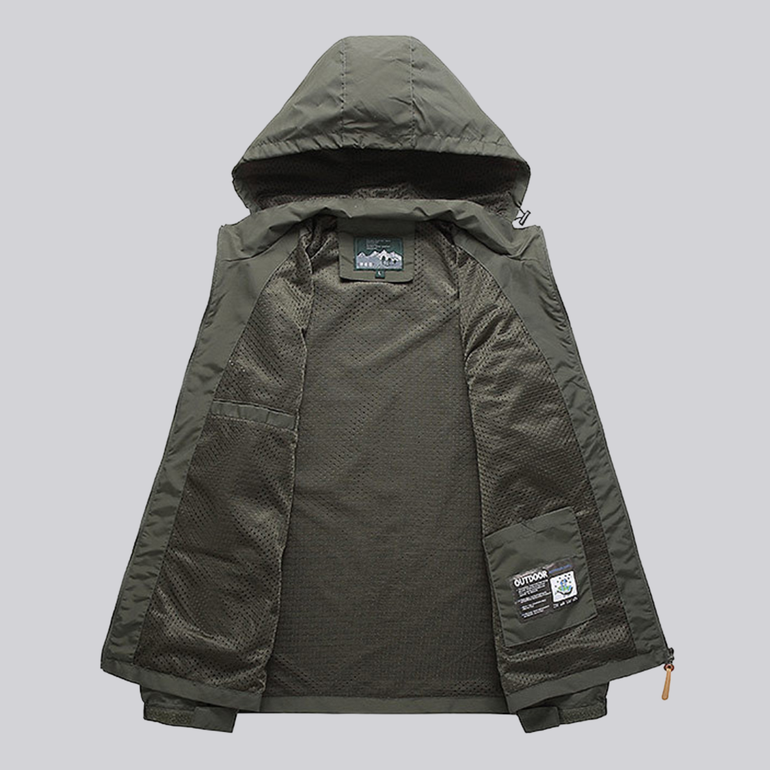 Herren Regenjacke Wasserdicht Winddicht für Wandern und Outdoor