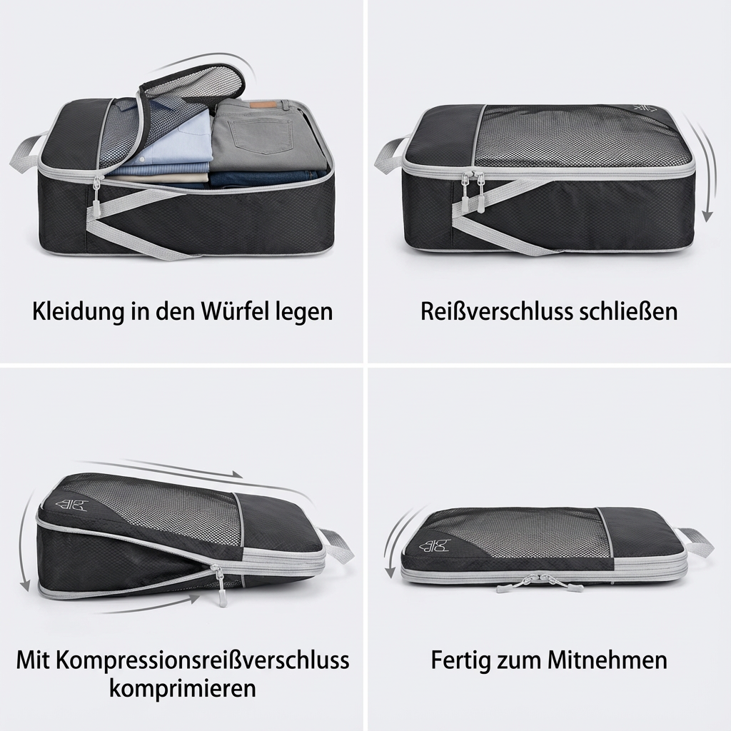PackMate™ Kompressions-Packwürfel Set
