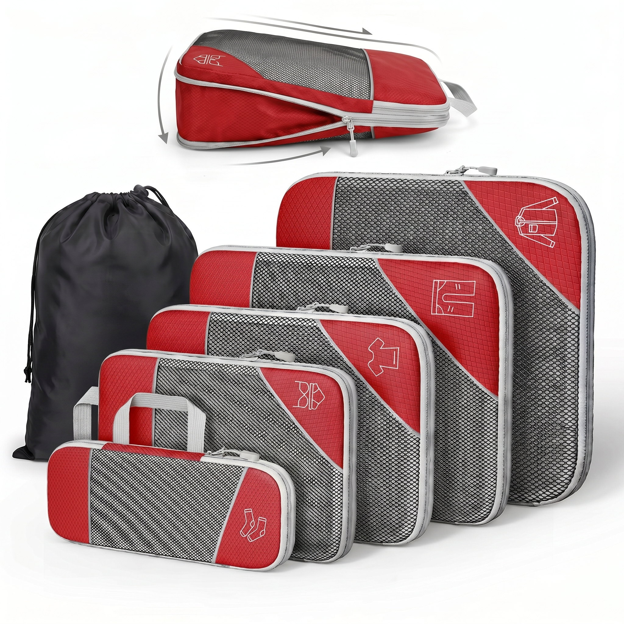 PackMate™ Kompressions-Packwürfel Set