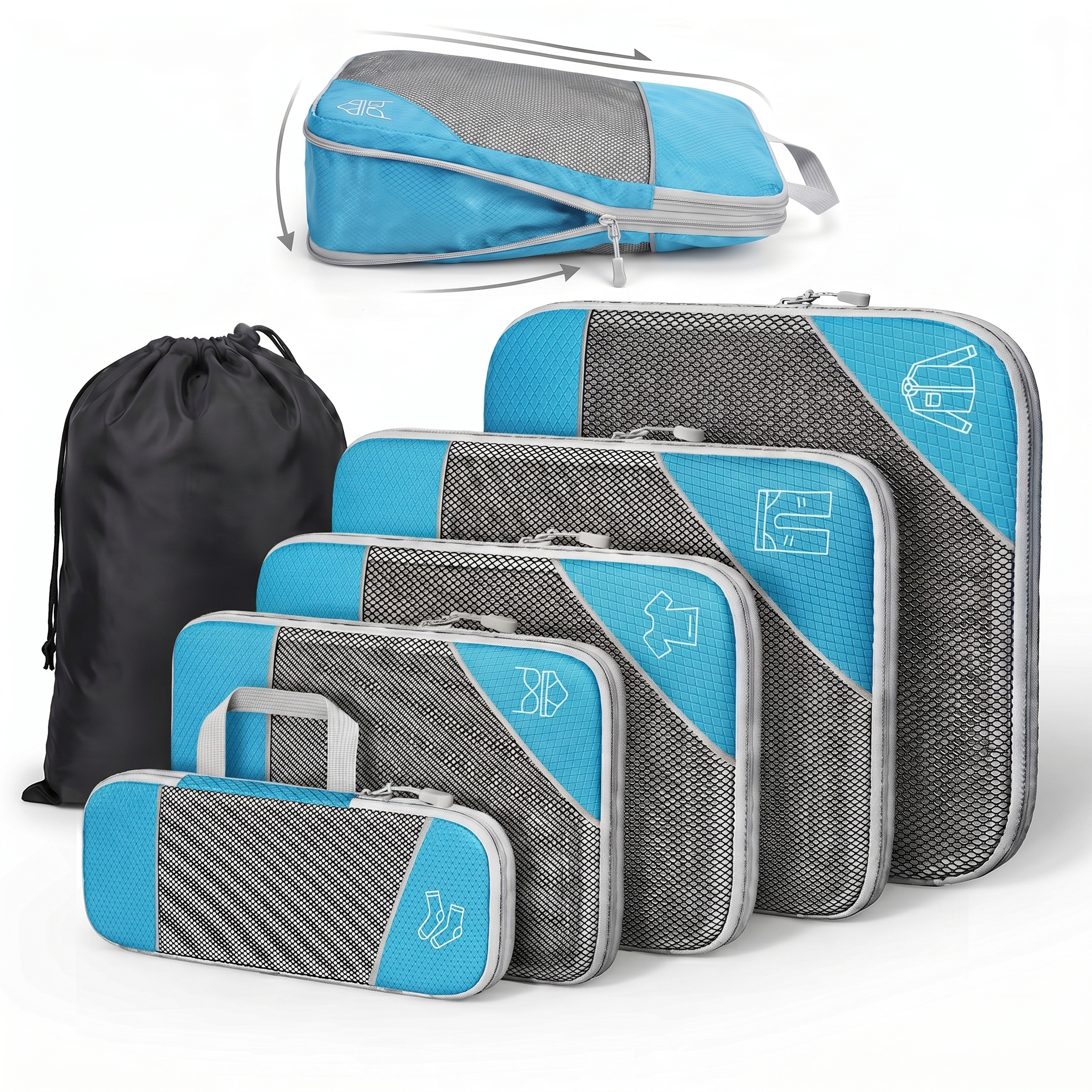 PackMate™ Kompressions-Packwürfel Set