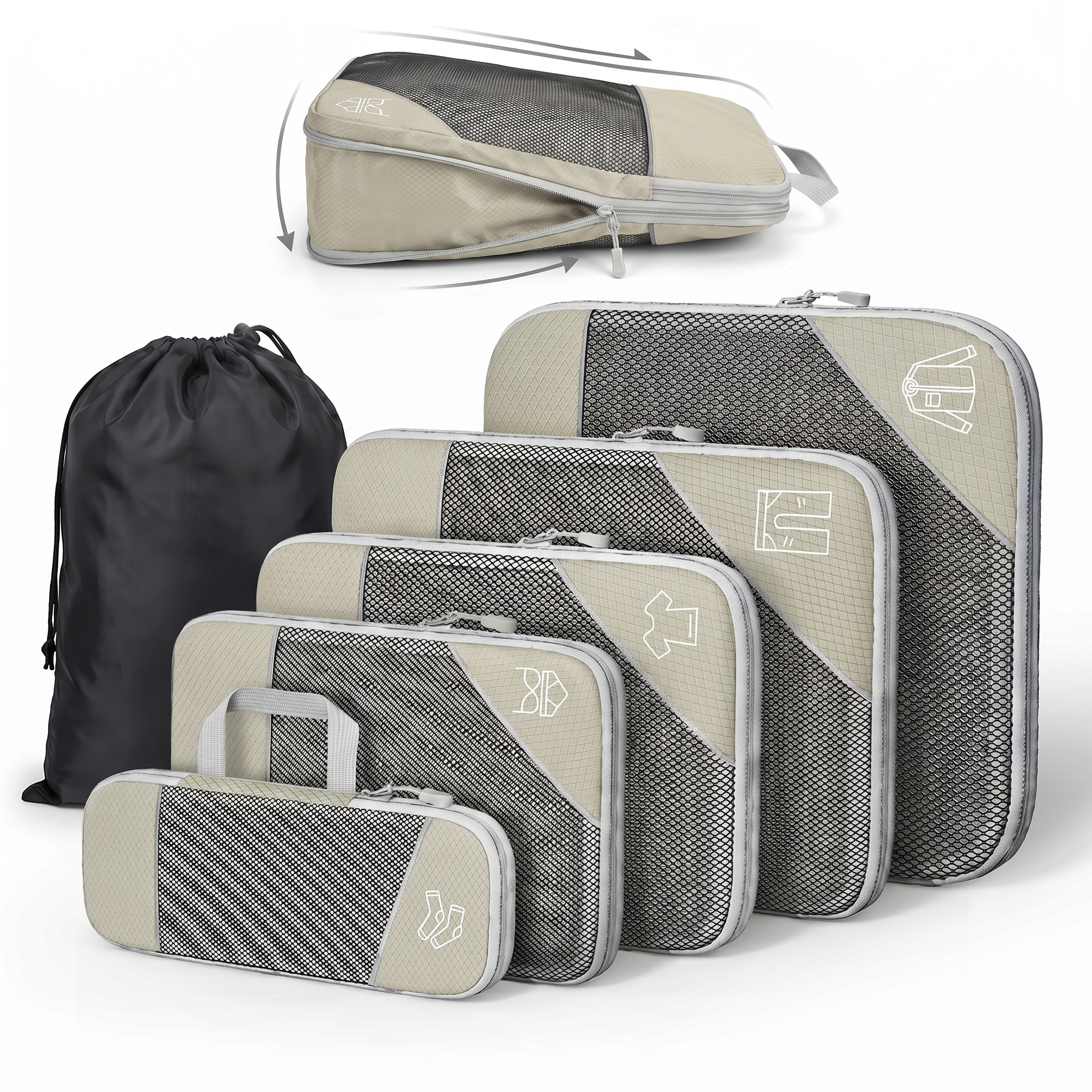 PackMate™ Kompressions-Packwürfel Set