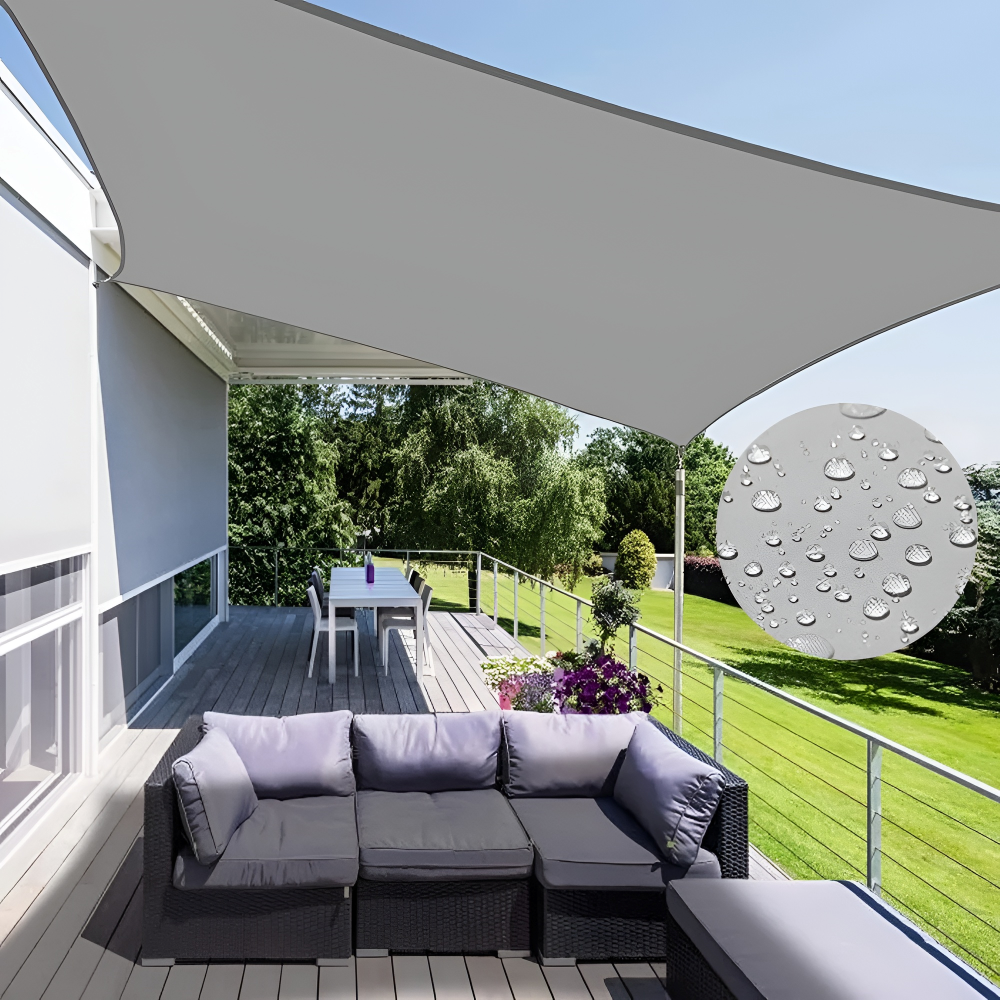 Rico – Wasserdichtes rechteckiges Sonnensegel für Terrasse und Balkon